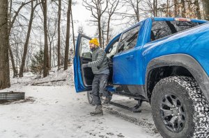 Ram 1500 Running Boards - AMP Research - PowerStep Xtreme - Black - `19-`24